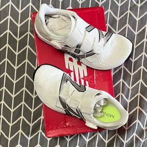 New Balance White and Black Sneakers